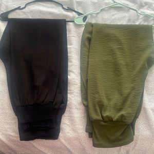 NWOT Two pair lot of dressy wide pant leg pants